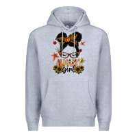Heather Grey august girl Premium Hoodie - SublimationCraftShop
