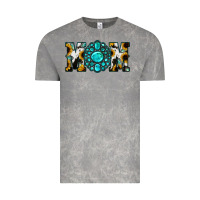 Sunflower Cowhide Turquoise Gemstone Mom Vintage Tee | Teevron