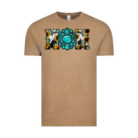 Vintage Coffee Sunflower Cowhide Turquoise Gemstone Mom Vintage Tee - Jasminsmagicworld