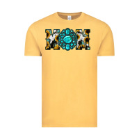 Vintage Mustard Sunflower Cowhide Turquoise Gemstone Mom Vintage Tee - Jasminsmagicworld