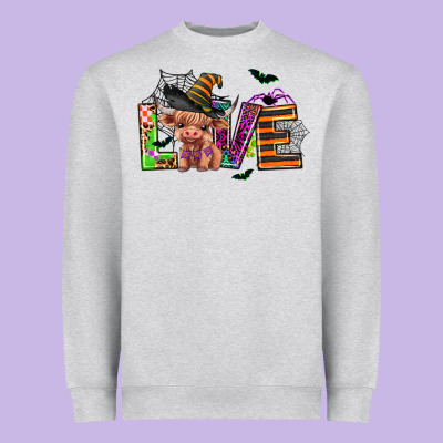 Love Halloween Heifer Heavyweight Sweatshirt Designed By Adodesignshop