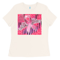 Bone cancer awareness american flag Ladies Tee - CowGirlArtShop