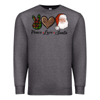 Charcoal Heather peace love eagles royal blue Premium Sweatshirt - AdoDesignShop