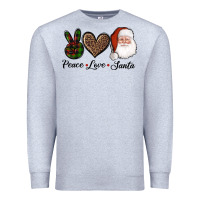 Heather Grey peace love eagles royal blue Premium Sweatshirt - AdoDesignShop