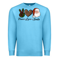 Ocean Blue peace love eagles royal blue Premium Sweatshirt - AdoDesignShop