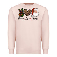 Pale Pink peace love eagles royal blue Premium Sweatshirt - AdoDesignShop