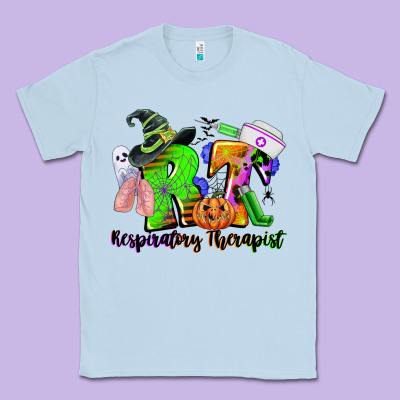 Rt Respiratory Therapist Halloween Classic Tee Designed By Cowgirlartshop