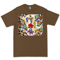 Cacao Faith puzzle ribbon tumbler Premium Tee - TumblerDesignByShophia