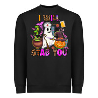 Black i will stab you nurse Heavyweight Sweatshirt - AdoDesignShop