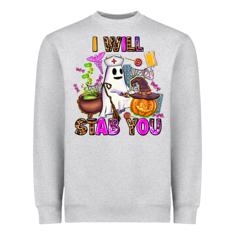 I Will Stab You Nurse Heavyweight Sweatshirt by AdoDesignShop | Teevron