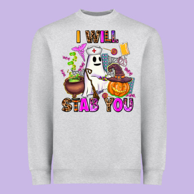 I Will Stab You Nurse Heavyweight Sweatshirt Designed By Adodesignshop