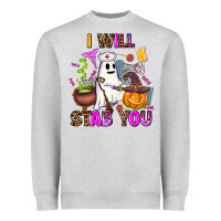 Heather Grey i will stab you nurse Heavyweight Sweatshirt - AdoDesignShop