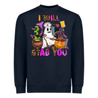 Navy i will stab you nurse Heavyweight Sweatshirt - AdoDesignShop