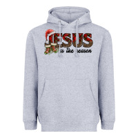 Heather Grey jesus in the reason Heavyweight Hoodie - AdoDesignShop