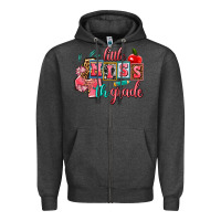 Charcoal Heather little miss 4 th grade Zipper Hoodie - AdoDesignShop