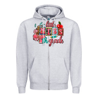 Heather Grey little miss 4 th grade Zipper Hoodie - AdoDesignShop
