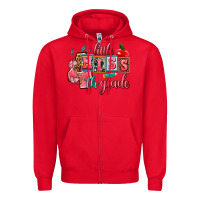 Red little miss 4 th grade Zipper Hoodie - AdoDesignShop