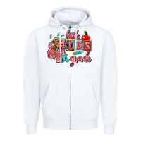 White little miss 4 th grade Zipper Hoodie - AdoDesignShop