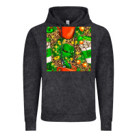 Vintage Black coffee cups st. patrick's day with leopard seamless pattern bbs Vintage Hoodie - BundleAndBundleShop