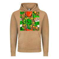 Vintage Camel coffee cups st. patrick's day with leopard seamless pattern bbs Vintage Hoodie - BundleAndBundleShop