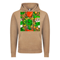 Vintage Coffee coffee cups st. patrick's day with leopard seamless pattern bbs Vintage Hoodie - BundleAndBundleShop