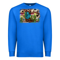 True Royal cactus boot background Premium Sweatshirt - AdoDesignShop
