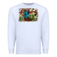Cactus Boot Background Premium Sweatshirt | Teevron