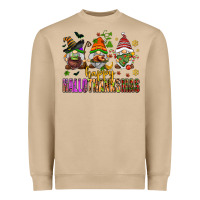 Mushroom happy hallothanksmas gnomes Heavyweight Sweatshirt - AdoDesignShop