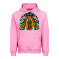 Fuchsia Pink our lady of guadalupe rainbow Urban Hoodie - JahusDesignShop