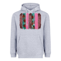 Heather Grey valentine's leopard brushstroke Heavyweight Hoodie - AdoDesignShop