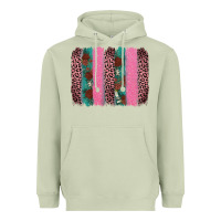 Matcha valentine's leopard brushstroke Heavyweight Hoodie - AdoDesignShop