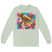 Matcha Easter Bunnies And Egg Tumbler Long Sleeve Tee - BundleAndBundleShop
