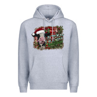 Heather Grey merry christmas Premium Hoodie - SublimationCraftShop
