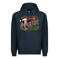 Navy merry christmas Premium Hoodie - SublimationCraftShop