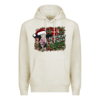 Oatmeal Heather merry christmas Premium Hoodie - SublimationCraftShop
