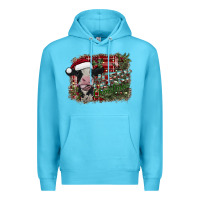 Ocean Blue merry christmas Premium Hoodie - SublimationCraftShop