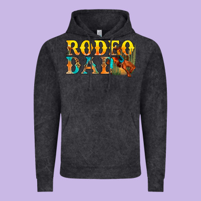 Western Rodeo Dad Vintage Hoodie Designed By Bundleandbundleshop