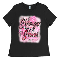 Black stronger than the storm Ladies Tee - CowGirlArtShop