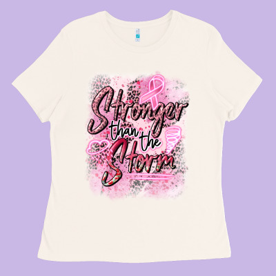 Stronger Than The Storm Ladies Tee Designed By Cowgirlartshop