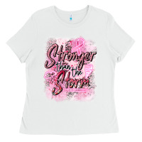 White stronger than the storm Ladies Tee - CowGirlArtShop