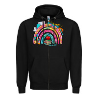 Black school rainbow Zipper Hoodie - AdoDesignShop