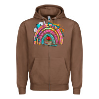 Chestnut school rainbow Zipper Hoodie - AdoDesignShop