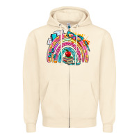 Sandshell school rainbow Zipper Hoodie - AdoDesignShop