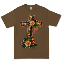 Cacao Flower Cross Premium Tee - Jasminsmagicworld