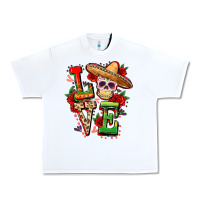 White Cinco de mayo love Urban Heavy Tee - FaDigitalArtStudio