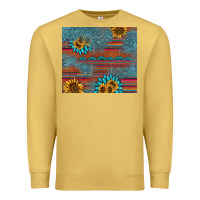 Antique Gold sunflower gemstone serape tumbler Premium Sweatshirt - AdoDesignShop
