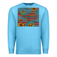 Ocean Blue sunflower gemstone serape tumbler Premium Sweatshirt - AdoDesignShop