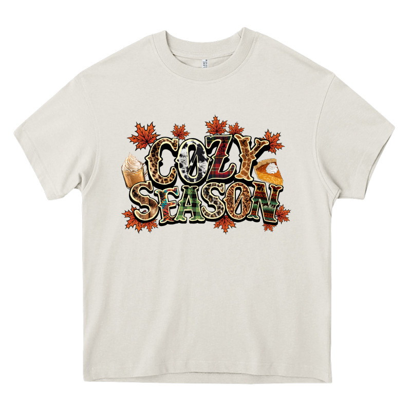Cozy Season Fall Heavy Core Tee by NancyCooperArtShop | Teevron