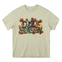 Mossy Cozy season Fall Heavy Core Tee - NancyCooperArtShop