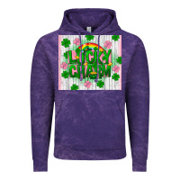 Cloud Purple lucky charm st patricks Vintage Hoodie - FaDigitalArtStudio